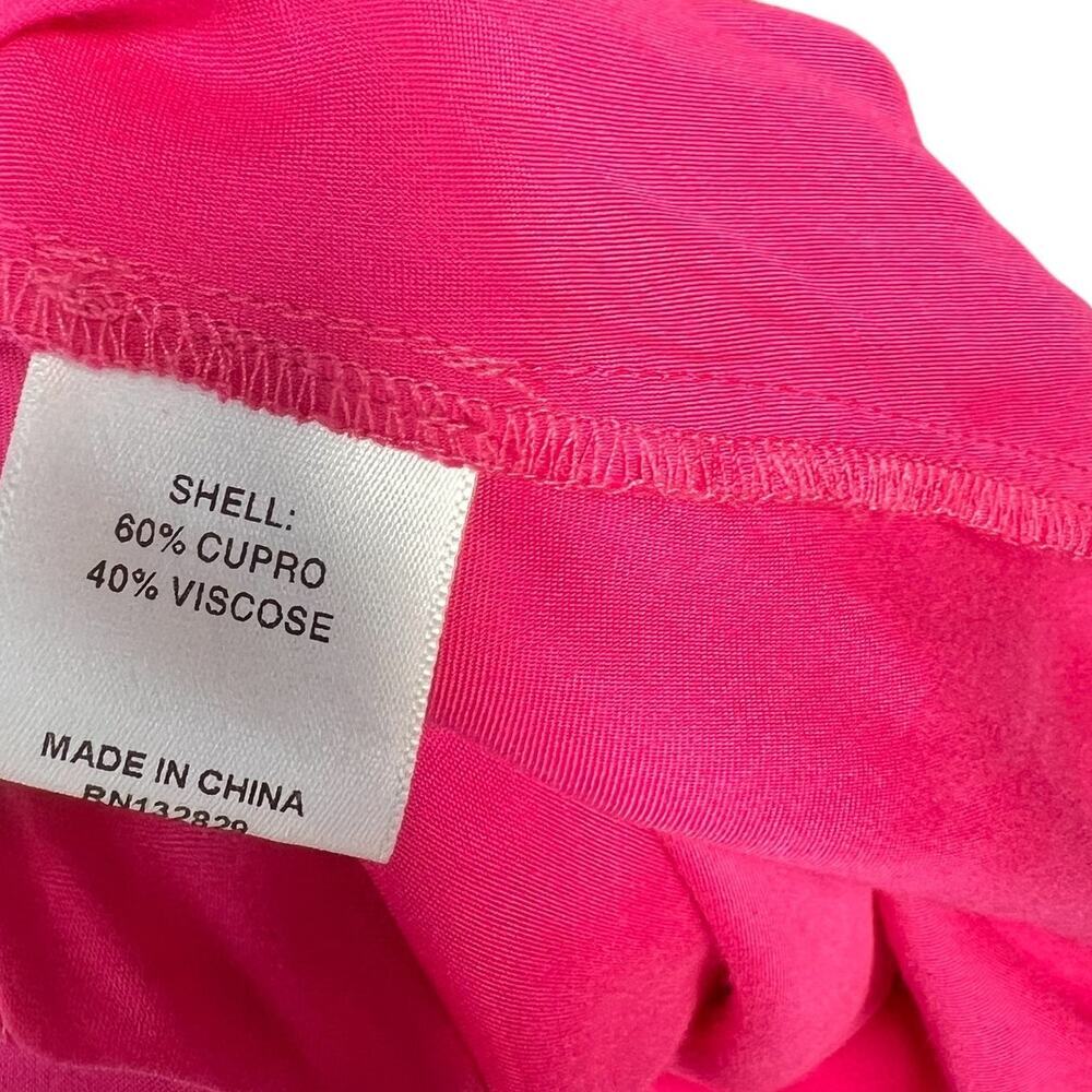 Lovers and Friends Noah Wrap Dress Slip Sleeveless Satin Hot Pink Size‎ Small - Picture 13 of 15